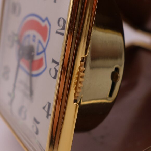 Vintage National Hockey League Montreal Canadiens Travel Alarm Clock Japan - Picture 13 of 16